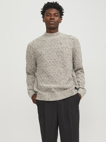 JACK & JONES Sweater 'Ziggi' in Beige: front