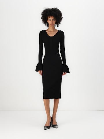 Karl Lagerfeld Трикотажное платье в Черный: спереди