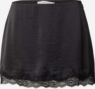 Fustă de la Abercrombie & Fitch pe negru: față