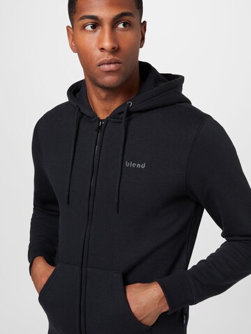 BLEND Sweatjacke 'Downton' in Schwarz