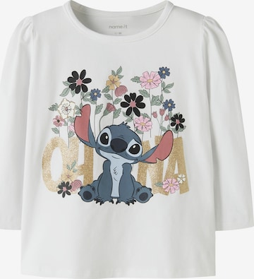 NAME IT - Camisola 'NMFJINA STITCH' em branco: frente