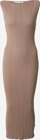 Abercrombie & Fitch Knitted dress in Brown: front