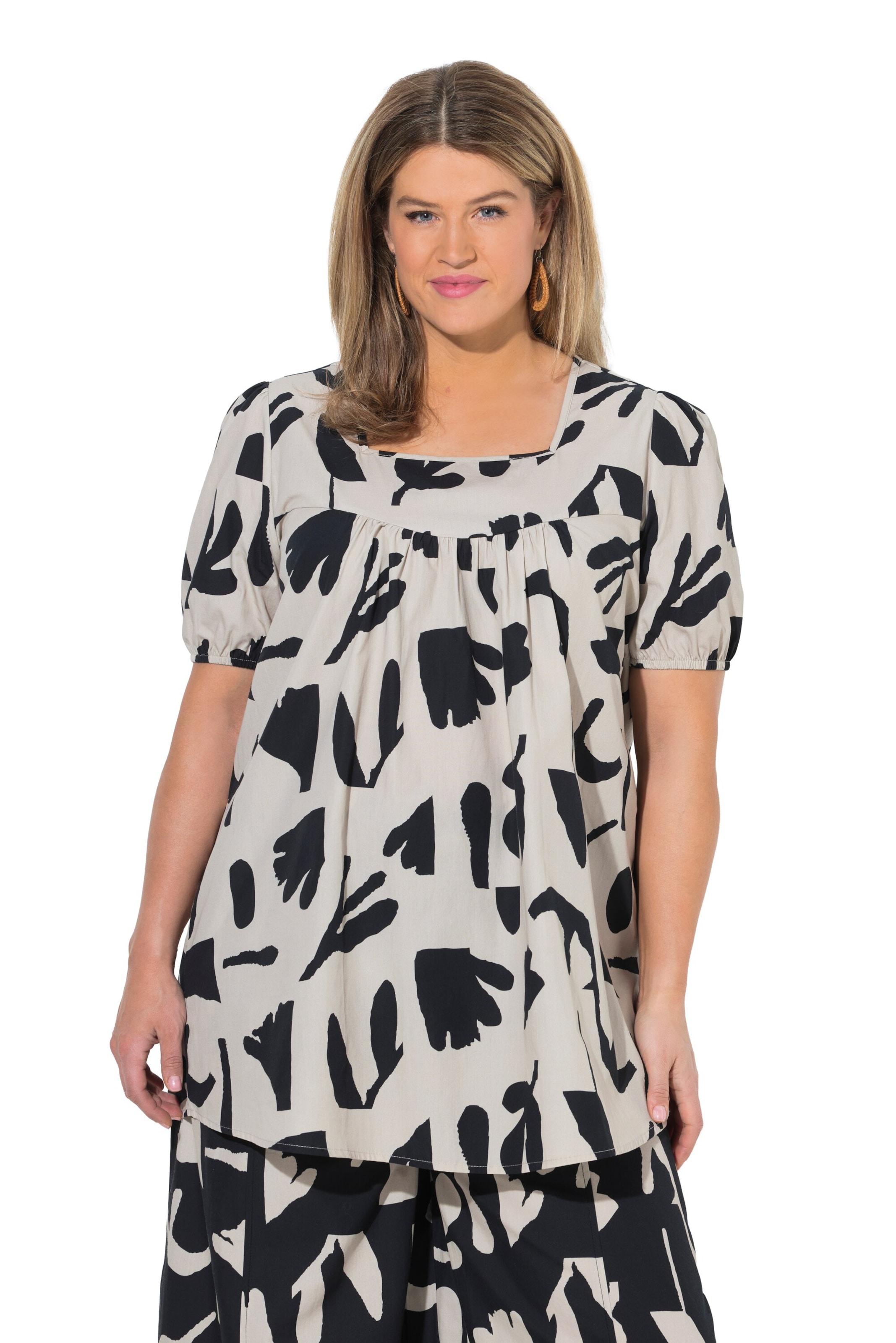 Ulla Popken Bluse in Beige: Vorderseite