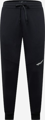 Effilé Pantalon 'EMEA' HOLLISTER en noir : devant