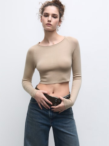 Pull&Bear Sweater in Grey: front