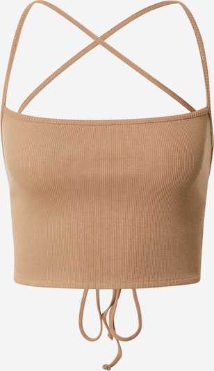 ABOUT YOU x Swalina&Linus Tops 'Holly' (GOTS) in braun, Produktansicht