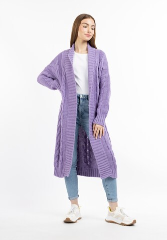 MYMO Knit cardigan in Purple