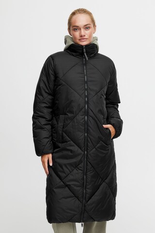 Oxmo Between-Seasons Coat 'Bonnie' in Black: front
