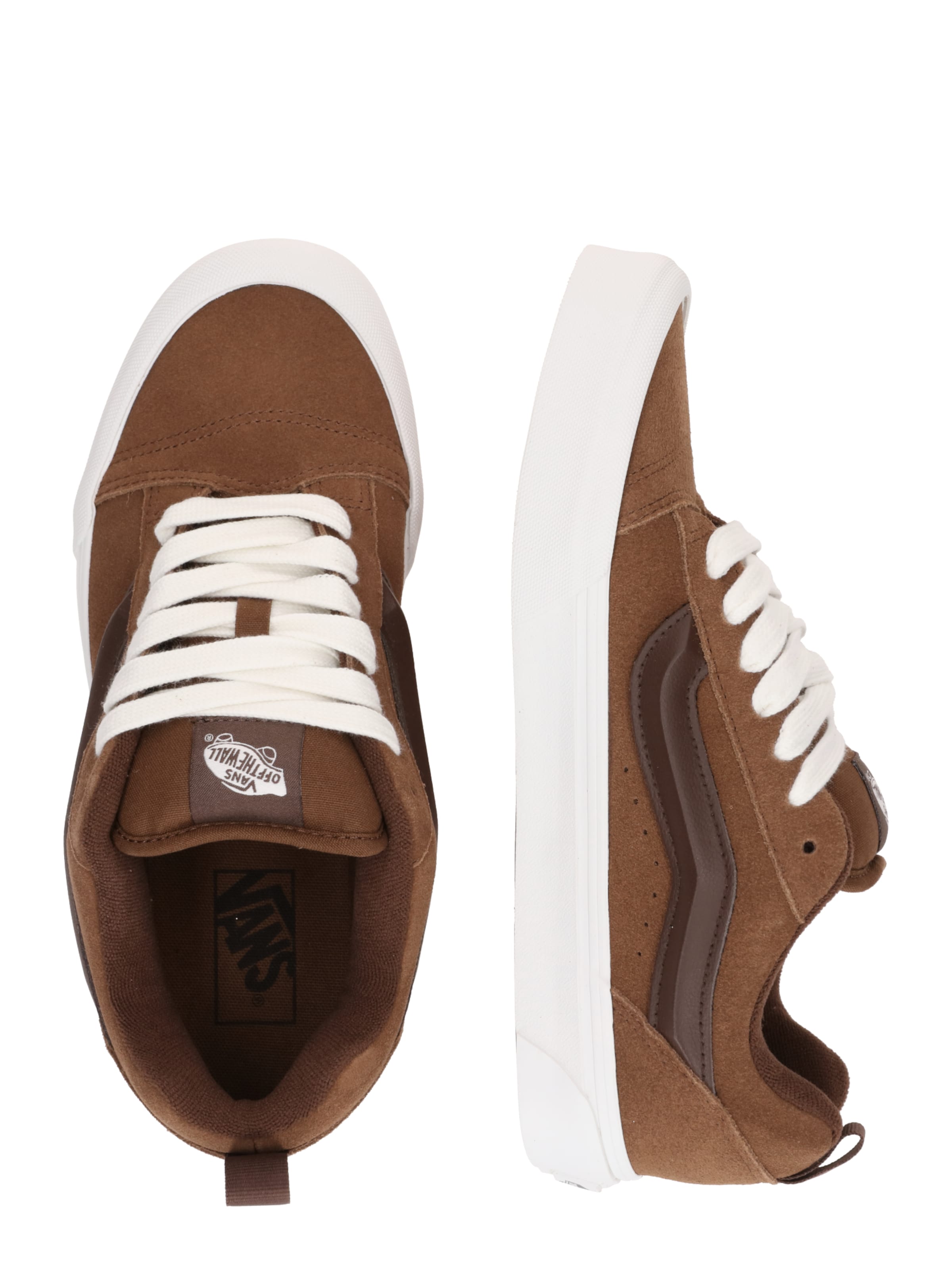 VANS Низкие кроссовки 'Knu Skool' в Коричневый: сбоку
