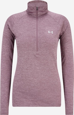 T-shirt fonctionnel UNDER ARMOUR en violet : devant