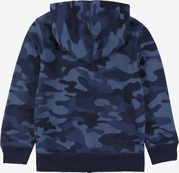 GAP Regular Fit Sweatjacke in Blau