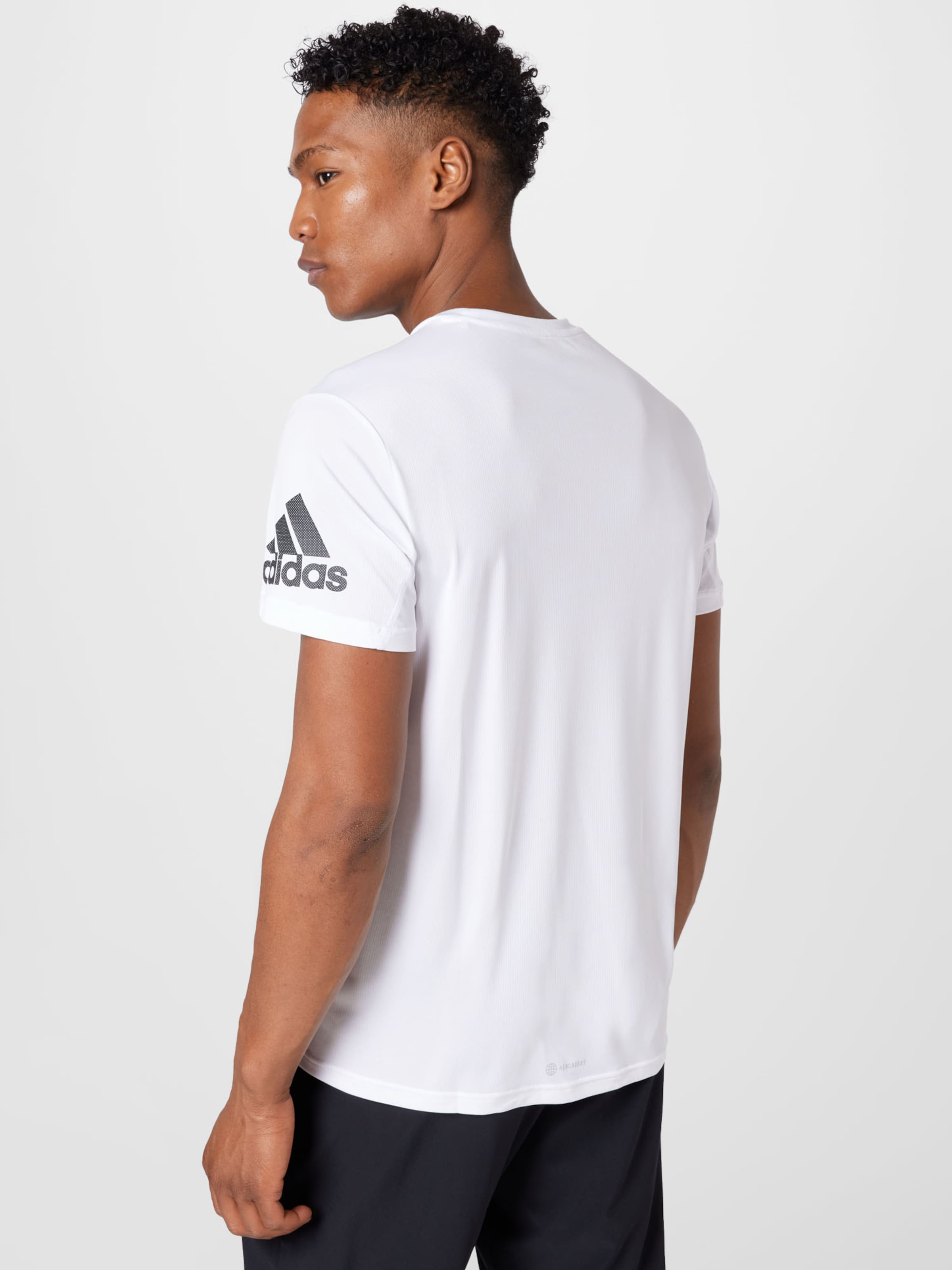 Homme T-Shirt fonctionnel Run It ADIDAS PERFORMANCE en Blanc 
