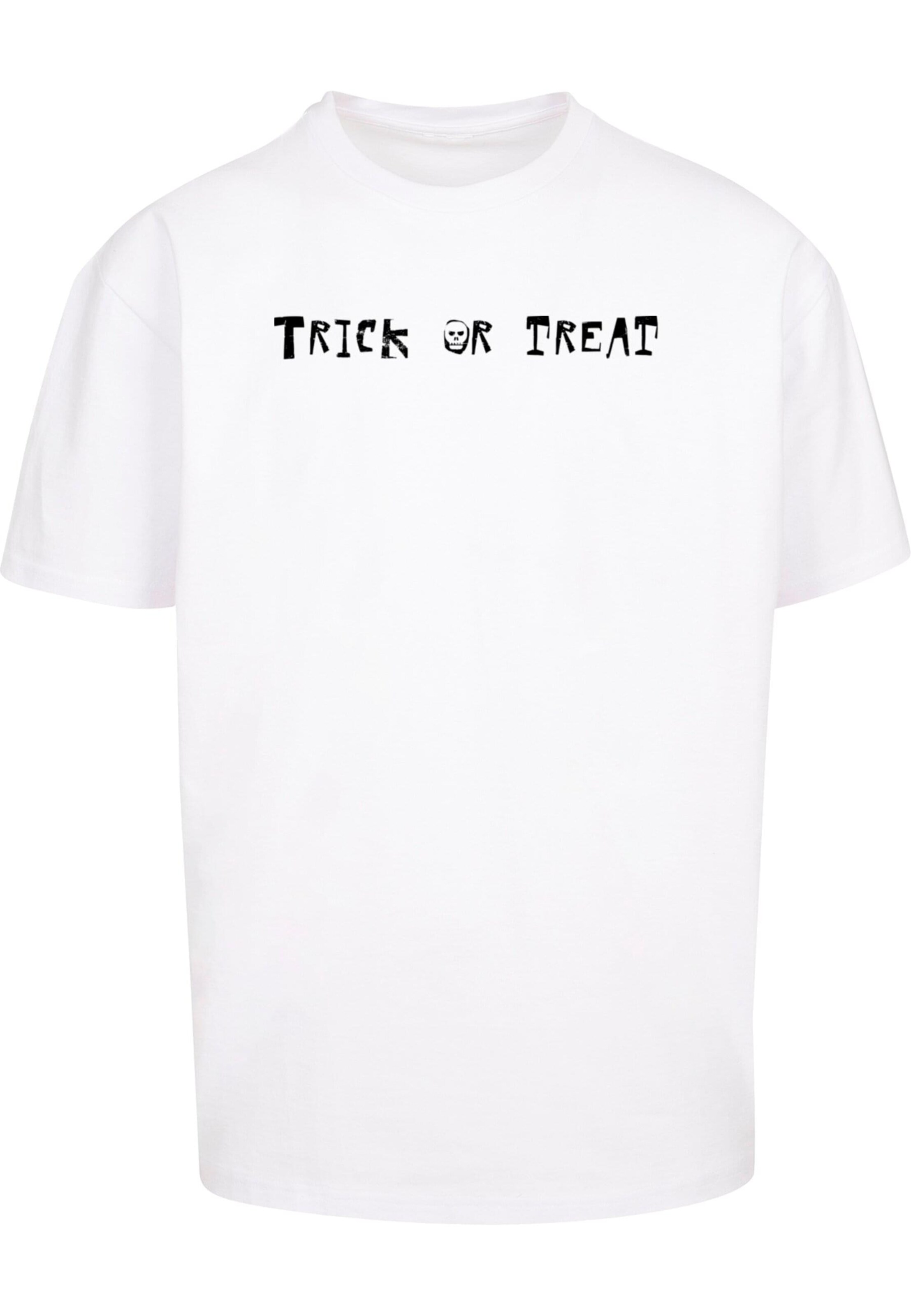 T-Shirt 'Halloween - Trick or Treat' Merchcode en blanc : devant