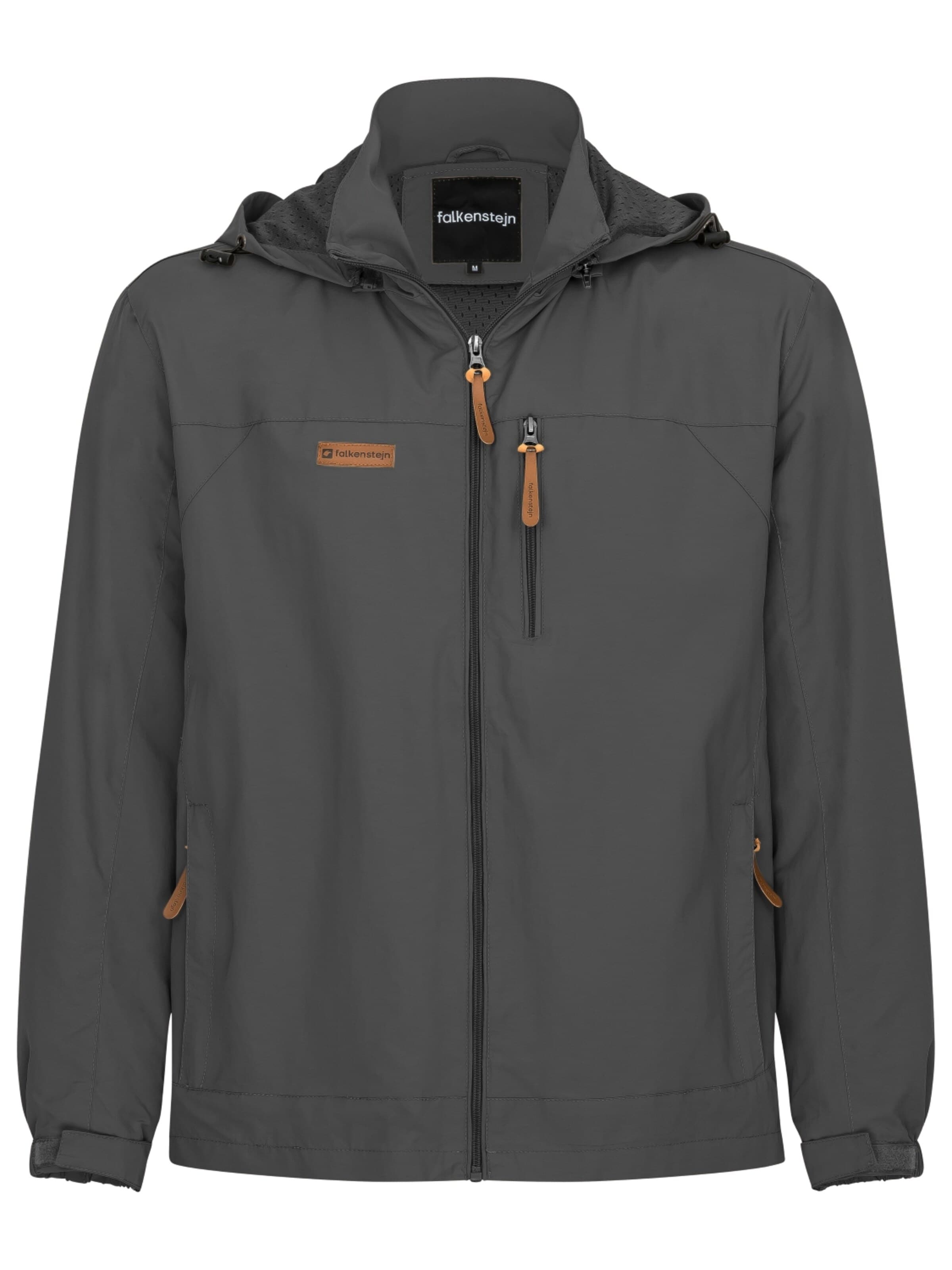 FALKENSTEJN Outdoor jacket 'Anorak' in Grey: front