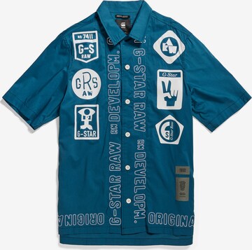 G-Star RAW Overhemd 'Hawaii Commando ' in Blauw: voorkant