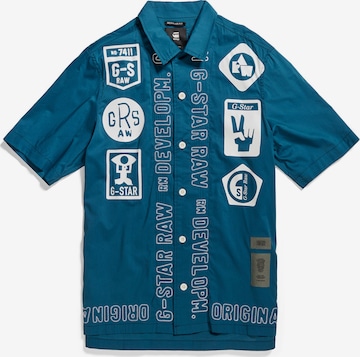 G-Star RAW Overhemd 'Hawaii Commando ' in Blauw: voorkant