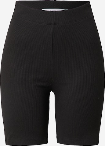 Skinny Leggings de la Calvin Klein Jeans pe negru: față