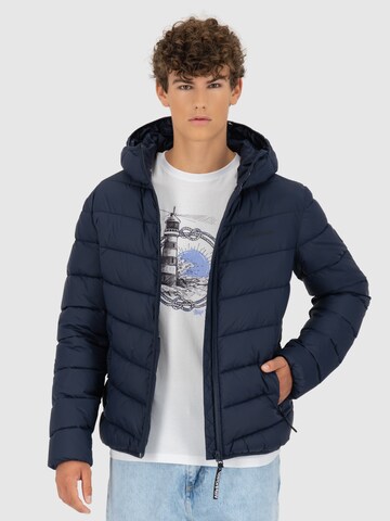 Alife and Kickin - Chaqueta de invierno 'Mr Anderson' en azul: frente
