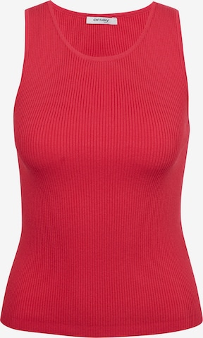 Orsay Knitted Top in Red: front