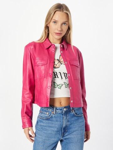 FREAKY NATION Between-Season Jacket 'Take Heart!' in Pink: front