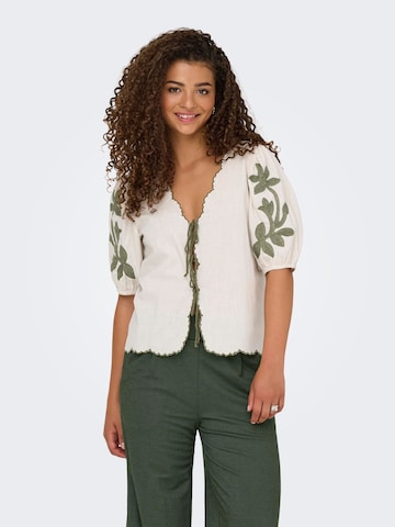 JDY Bluse 'JDYFILUCA' i beige: forside