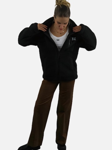 HEFTYKA Fleece Jacket 'SHERPA' in Black