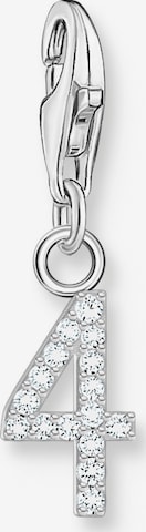 Thomas Sabo Pendant 'Zahl 4' in Silver: front