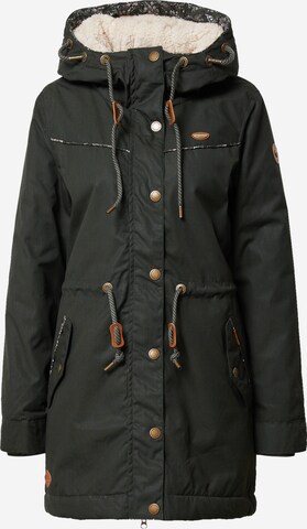 Ragwear Winter parka 'CANNY' in Green: front