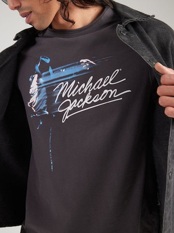 T-Shirt 'MICHAEL JACKSON KING OF POP' AMPLIFIED en gris