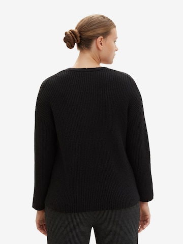 Tom Tailor Women + Pullover in Schwarz