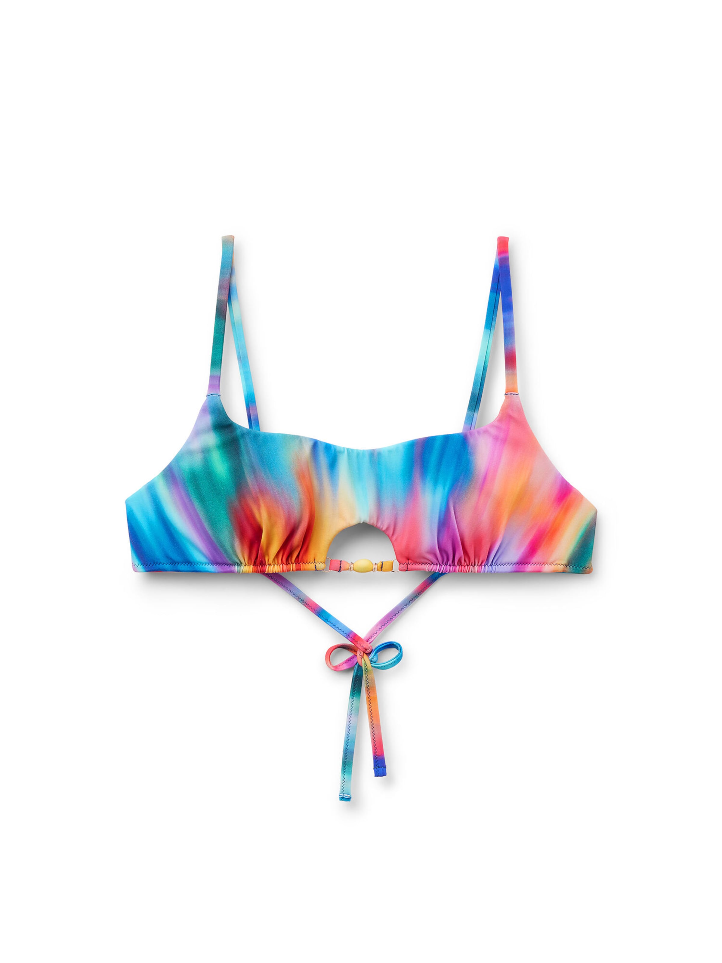 CALZEDONIA Bustier Bikinitop 'Rainbow Shades' in Mischfarben: Vorderseite