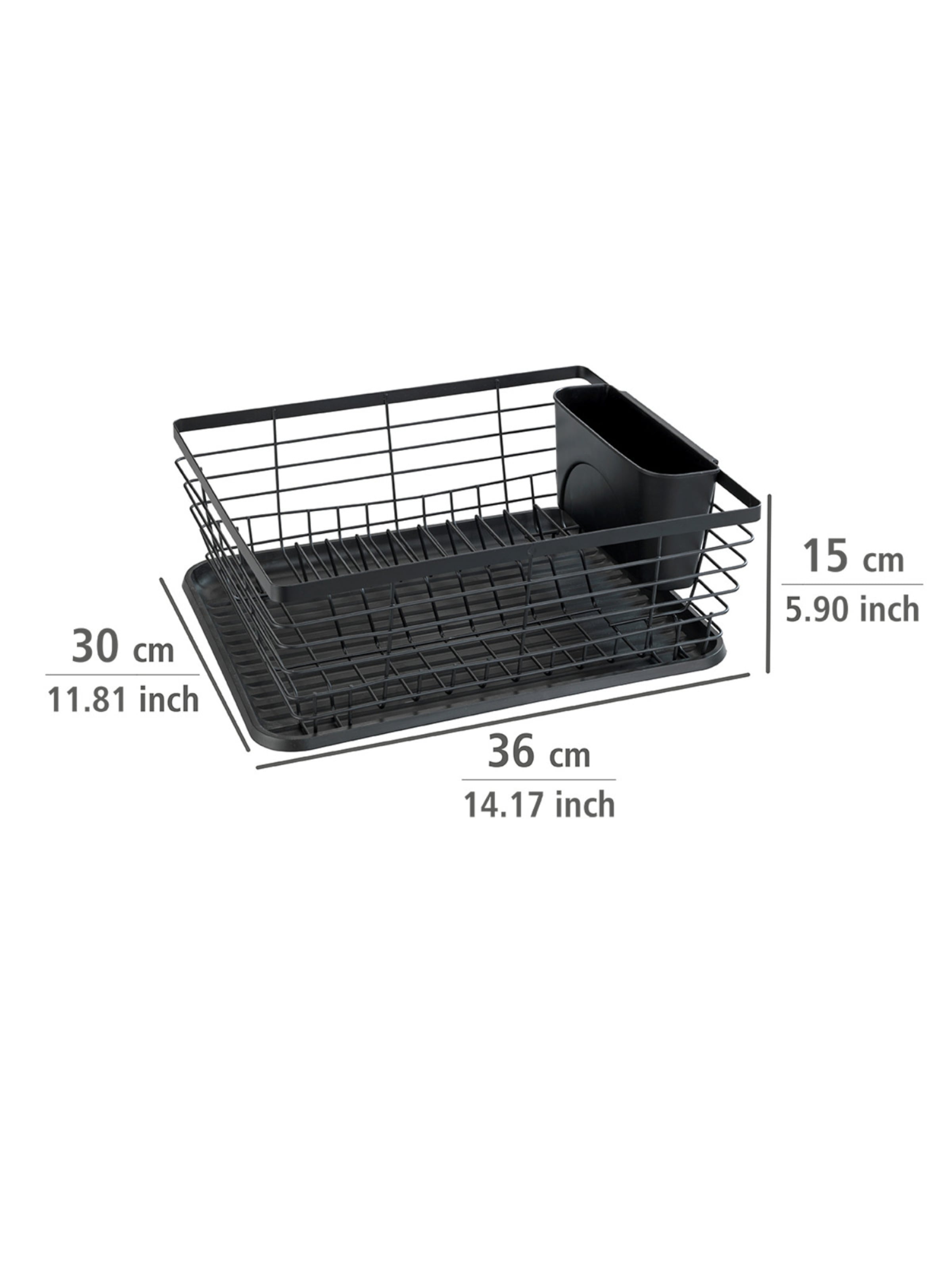 Wenko Geschirrabtropfer ' Drip ' in Schwarz