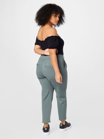 Vero Moda Curve Regular Pleat-Front Pants 'Eva' in Green