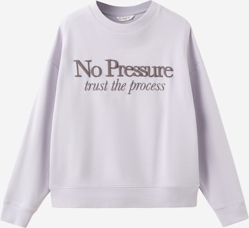 MANGO TEENSweater majica 'Pressure' - ljubičasta boja: prednji dio