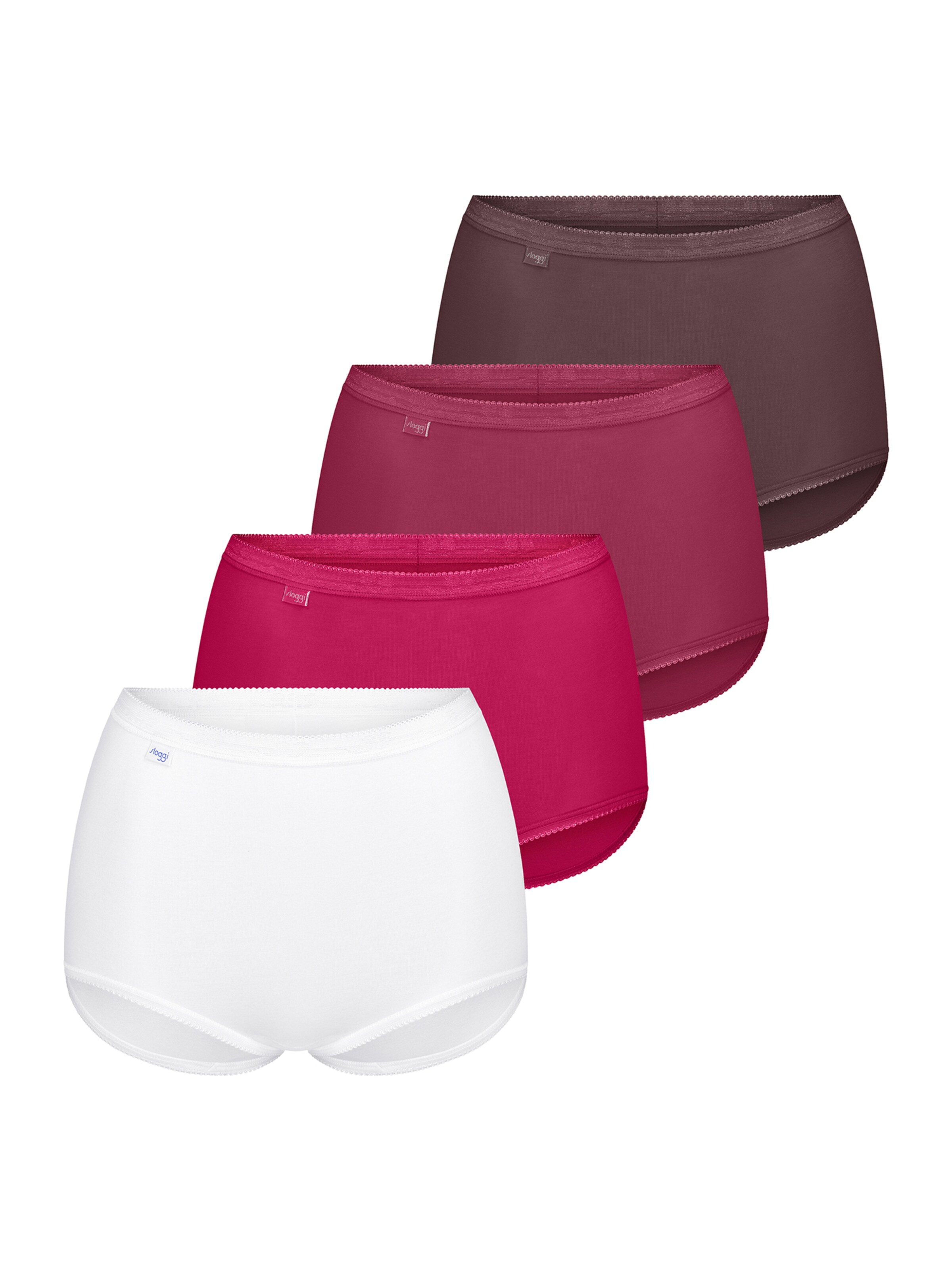 SLOGGI Panty ' Originals Basic ' in Brown: front