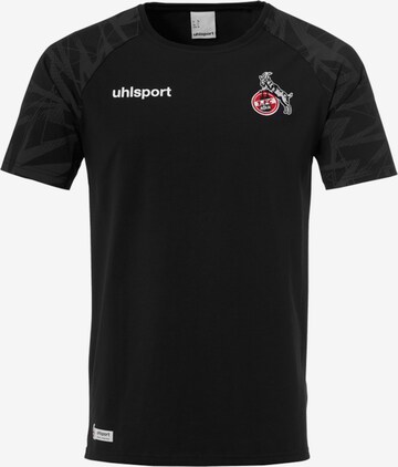 UHLSPORT T-Shirt '1.FC Köln' in Schwarz: predná strana