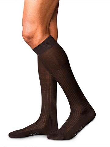 FALKE Knee High Socks 'No. 7 Finest Merino' in Brown