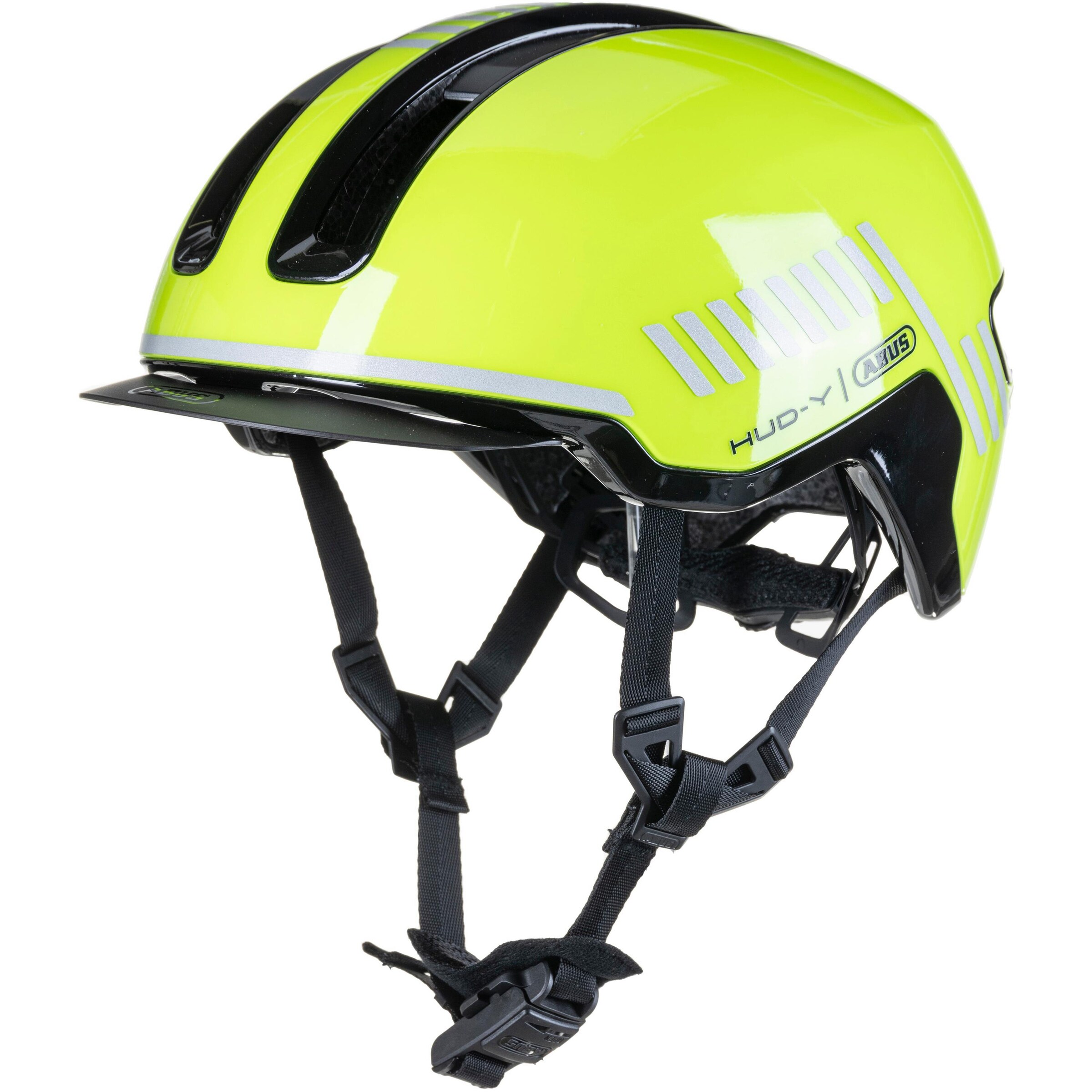 ABUS Helmet 'HUD-Y' in Yellow: front