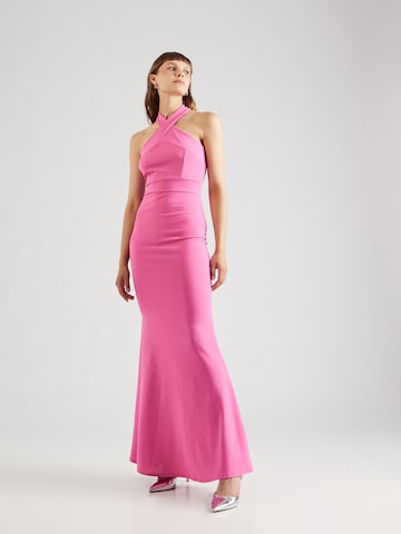 WAL G. Вечернее платье 'INDY' в Ярко-розовый: спереди
