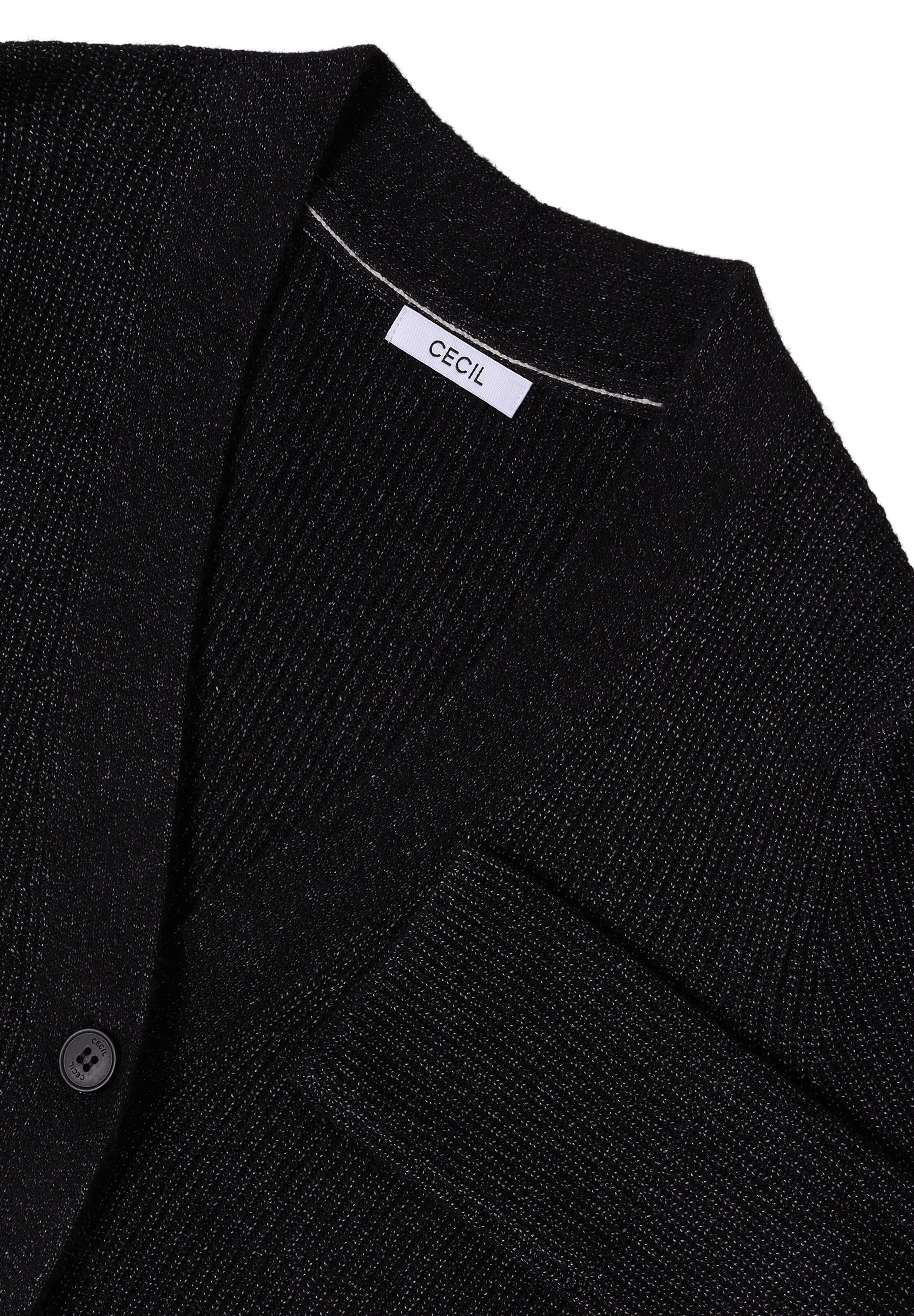 CECIL Knit Cardigan in Black