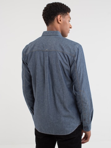 BIG STAR Regular fit Button Up Shirt 'ZHANGI' in Blue