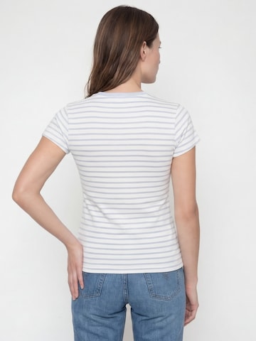 Antargo Shirt 'Women´s Stripes & Heart T-Shirt' in Blue