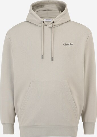 Calvin Klein Big & Tall - Sweatshirt em cinzento: frente
