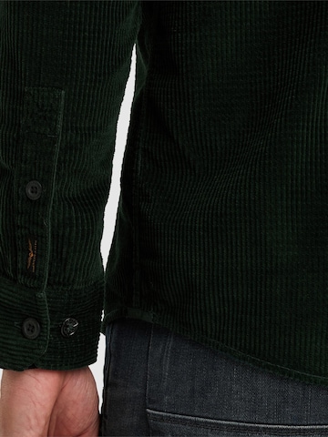 PME Legend Regular fit Button Up Shirt 'Shirt in corduroy' in Green