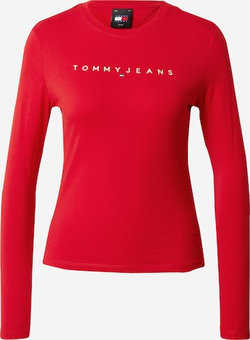 Tommy Jeans - Camisa em vermelho: frente