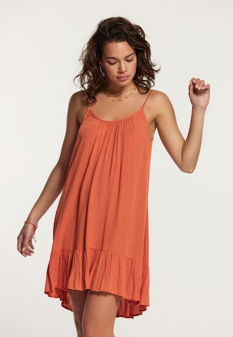 Shiwi Summer Dress 'Ibiza' in Orange: front