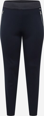 SAMOON Slim fit Pants in Blue: front