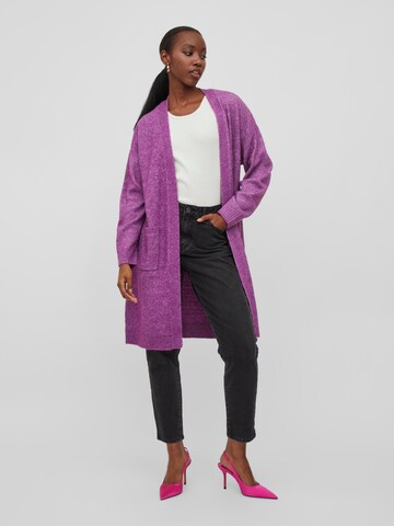 VILA Strickjacke 'ELLA' in Lila