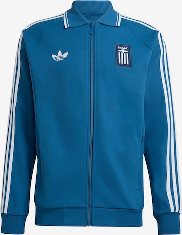 ADIDAS PERFORMANCESportski gornji dio trenirke 'Griechenland Anthem' - plava boja: prednji dio