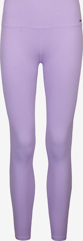 SNOCKS Skinny Workout Pants in Purple: front